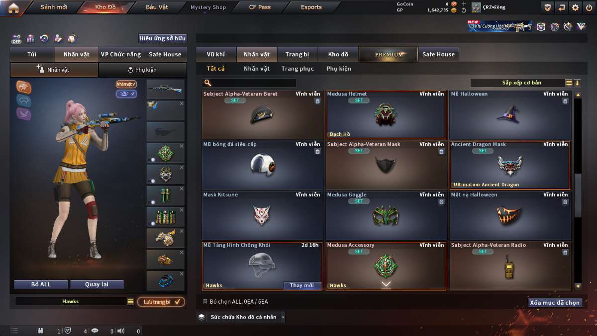 shop acc cf uy tin gia re